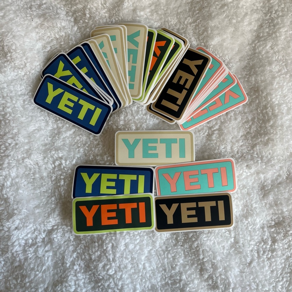 45 Yeti stickers